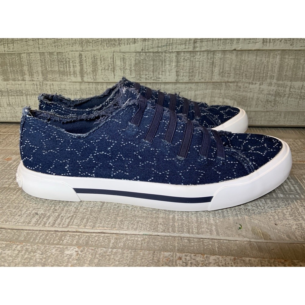 Rocket Dog Navy Blue Jokes Star Slip-On Sneaker Shoes Women's Size 9 Plush Foam